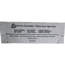 Plantable Paper Tent Calendar - 2026 Bottom